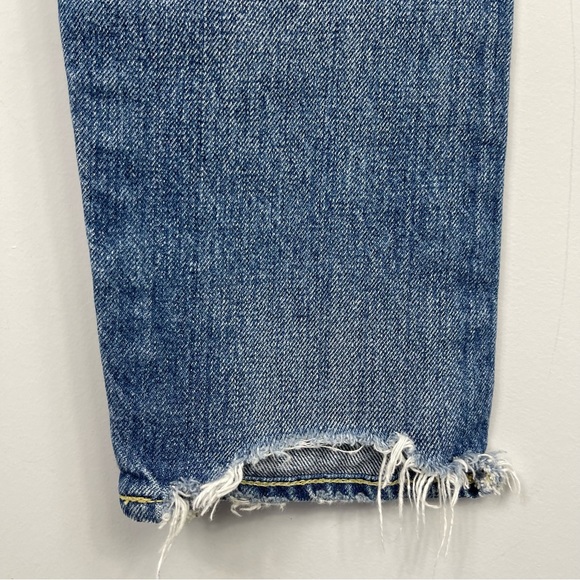 Moussy Vintage Ideal Tapered Jeans in Blue Size 25 Distressed Japanese Denim - Picture 12 of 16